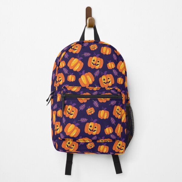 Item preview, Halloween Pumpkin Pattern with Purple Background designed and sold by quickkdesign.