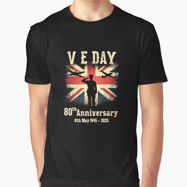 Vista previa del artículo con la obra «80º aniversario del Día de la Victoria en Europa durante la Segunda Guerra Mundial», diseñado y vendido por Blok45.
