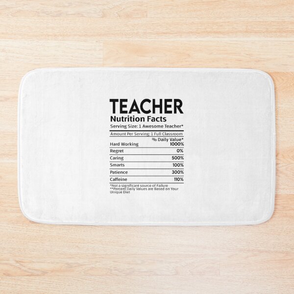 Item preview, Teacher Nutrition Facts designed and sold by nookmerch97.