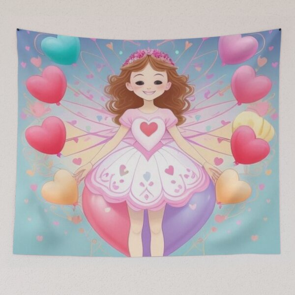 Item preview, Heartfelt Fairy in a Colorful Dream designed and sold by InkspiredCreation.