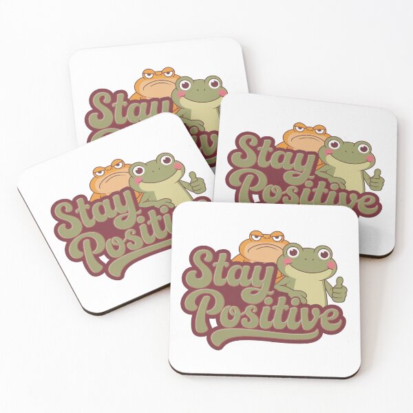 Item preview, Stay Positive Frog designed and sold by MonkiFlipp.