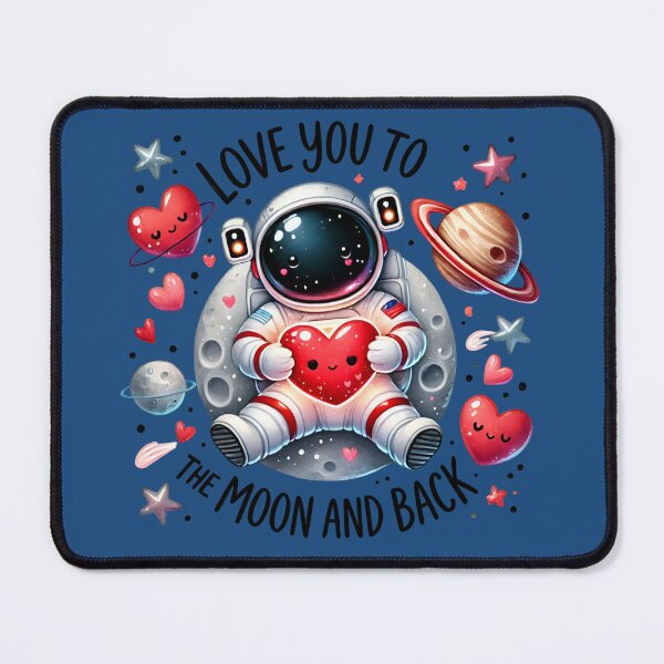 Item preview, Te amo hasta la luna y más allá – Lindo astronauta San Valentín designed and sold by Aredbox.