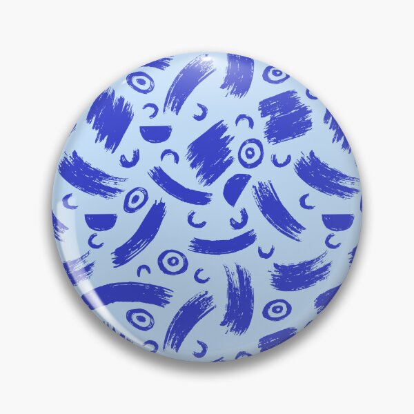 Item preview, Abstract Blue Brushstroke Pattern Design designed and sold by quickkdesign.