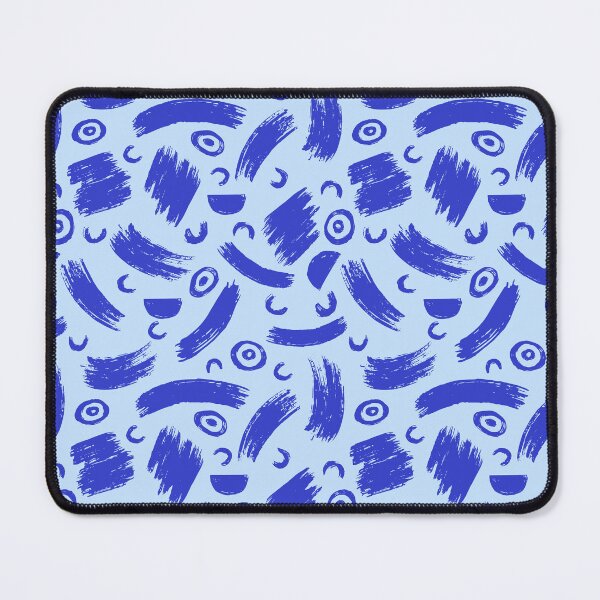 Item preview, Abstract Blue Brushstroke Pattern Design designed and sold by quickkdesign.