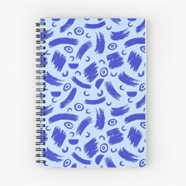 Item preview, Abstract Blue Brushstroke Pattern Design designed and sold by quickkdesign.