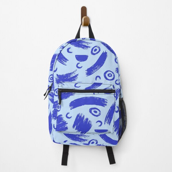 Item preview, Abstract Blue Brushstroke Pattern Design designed and sold by quickkdesign.
