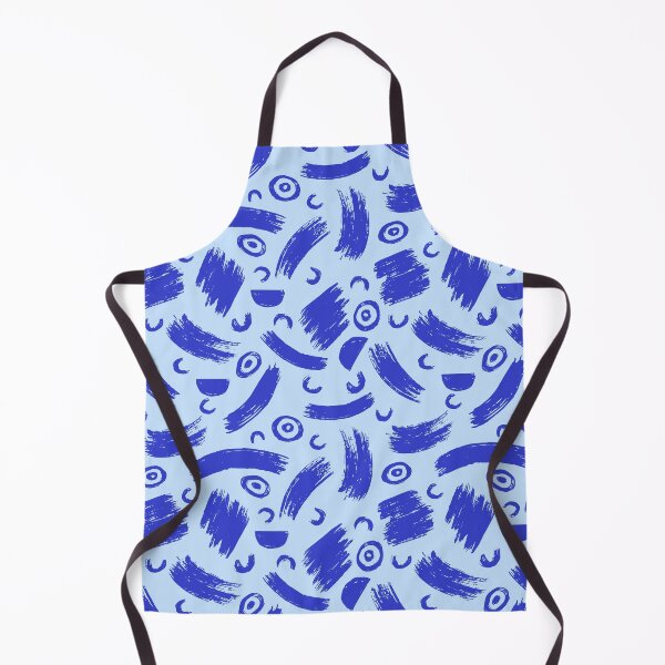 Item preview, Abstract Blue Brushstroke Pattern Design designed and sold by quickkdesign.