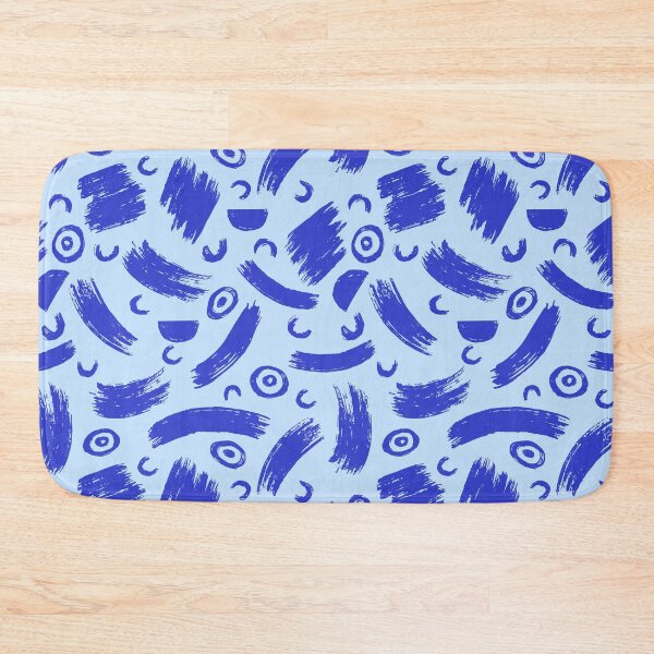 Item preview, Abstract Blue Brushstroke Pattern Design designed and sold by quickkdesign.