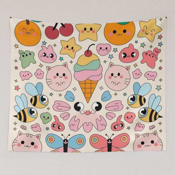Item preview, Whimsical Kids Pattern designed and sold by Furbulous Faces.