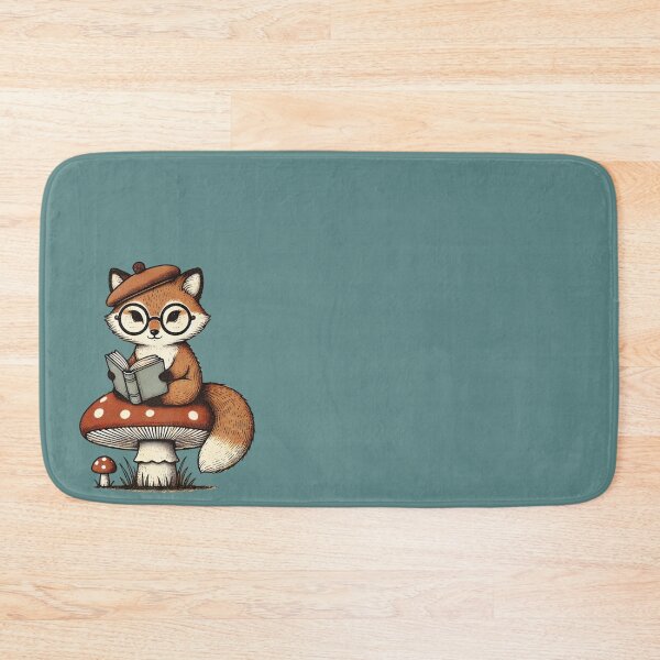 Artikelvorschau, Fuchs und Pilze im Retro-Stil entworfen und verkauft von Meandmyshop.