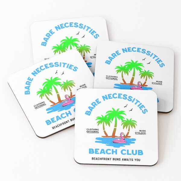 Item preview, Bare Necessities Beach Club – Nude O'Clock Fun designed and sold by DarkSenseDesign.