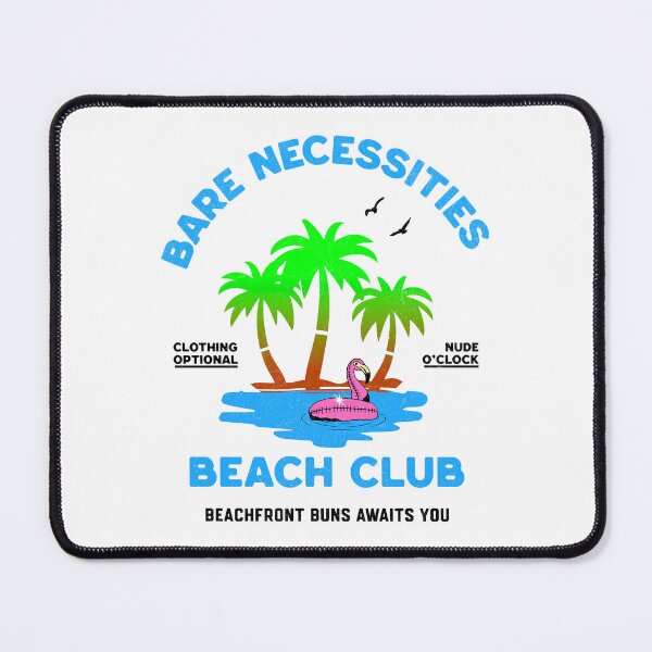 Item preview, Bare Necessities Beach Club – Nude O'Clock Fun designed and sold by DarkSenseDesign.