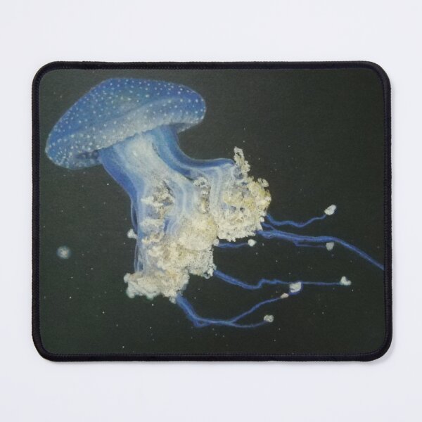 Item preview, "Floating" Blue jelly fish pastel painting designed and sold by LindaSefcicArt.