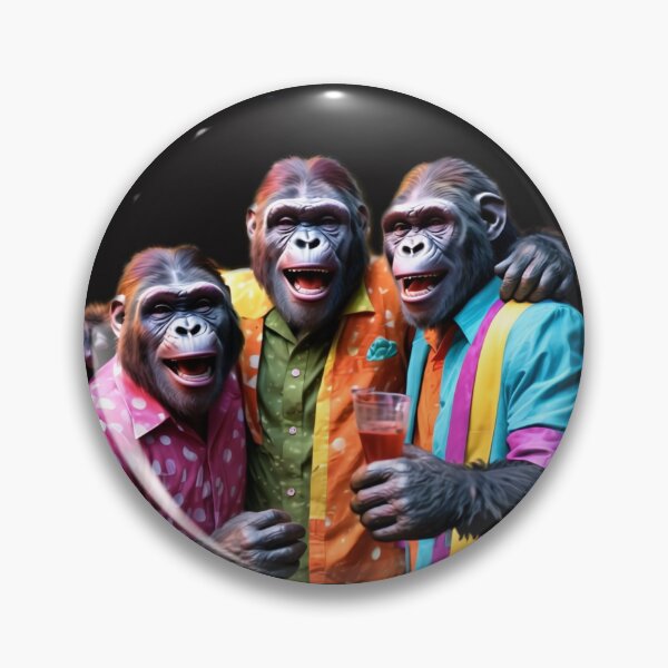Item preview, Party Primates: The Groovy Gorillas designed and sold by Wiredart.