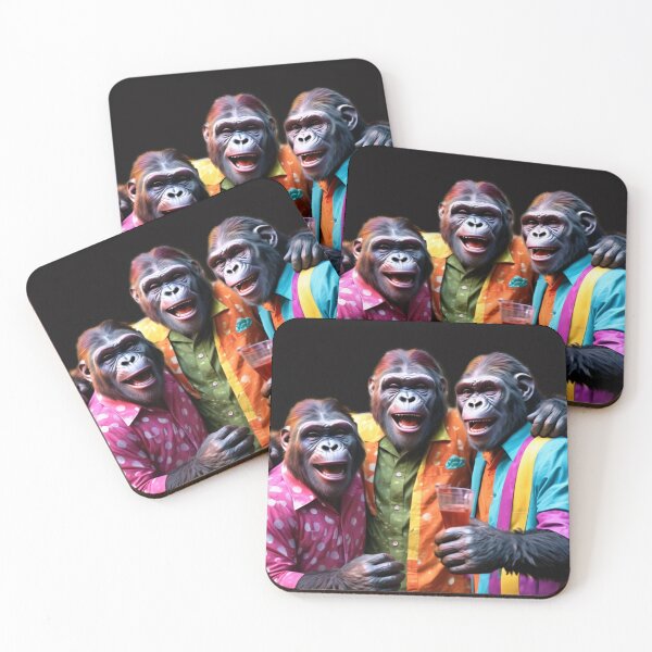 Item preview, Party Primates: The Groovy Gorillas designed and sold by Wiredart.