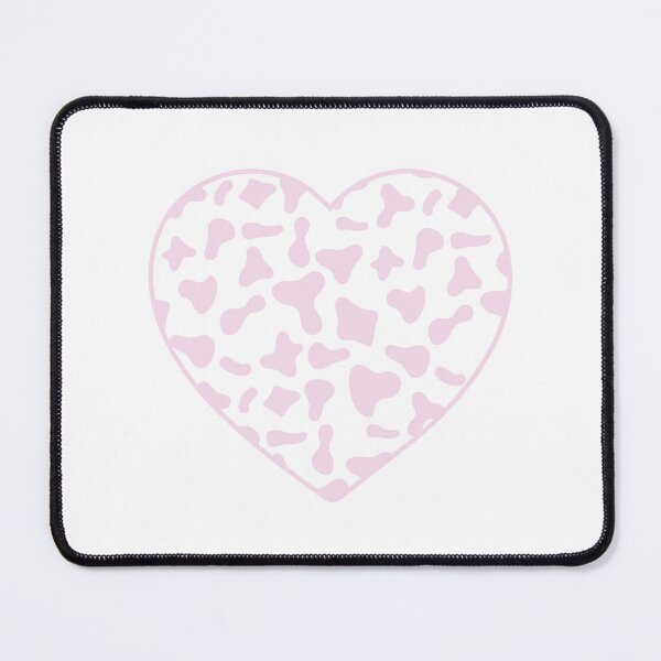Item preview, Pink Cow Pattern on White Cowhide | White Cow Skin Heart designed and sold by PatternPen.