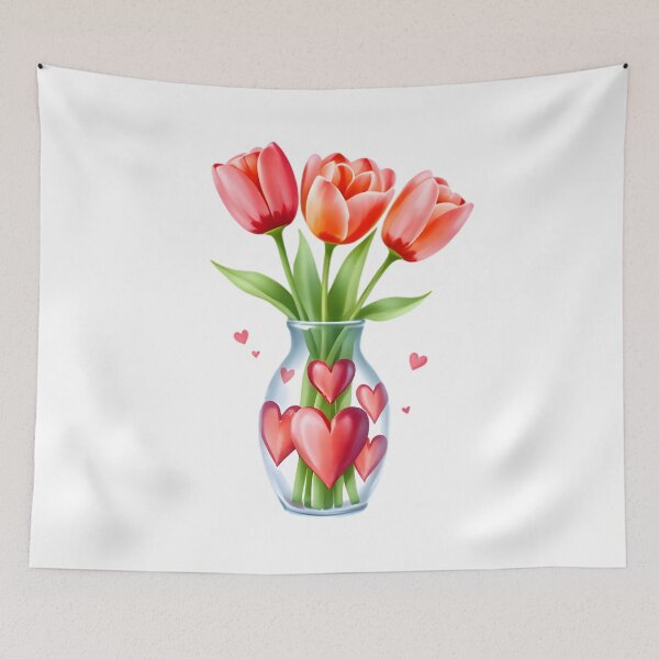 Item preview, Tulips in a Vase for Valentine's Day designed and sold by BougieSouthern.