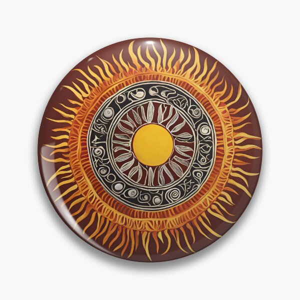 Item preview, Gaelic Sunburnt Symbols - Gaelic and Australian Symbolic Fusion Art designed and sold by Traloch O'Laoi.