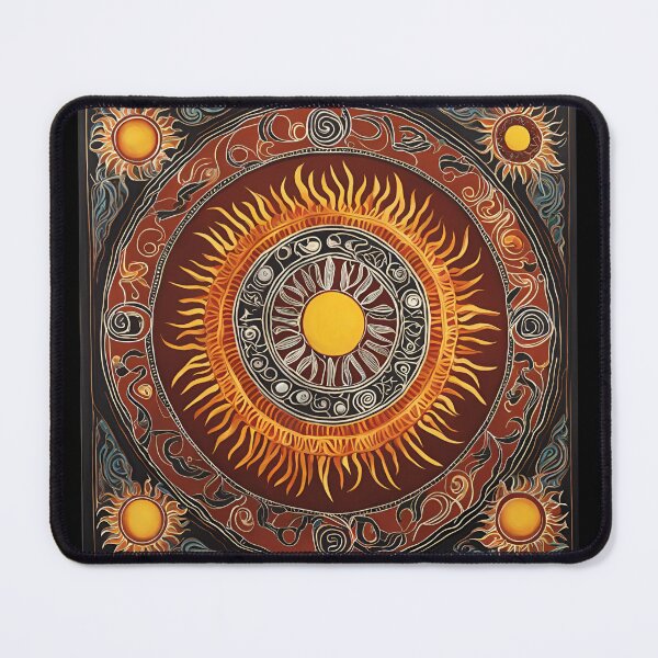 Item preview, Gaelic Sunburnt Symbols - Gaelic and Australian Symbolic Fusion Art designed and sold by Traloch O'Laoi.