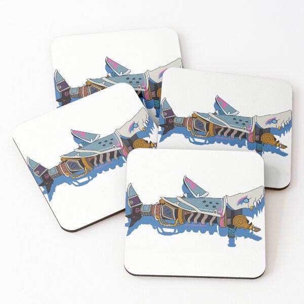 Item preview, Jinx's Rocket Launcher Fishbones blue border designed and sold by phoebeameliart.