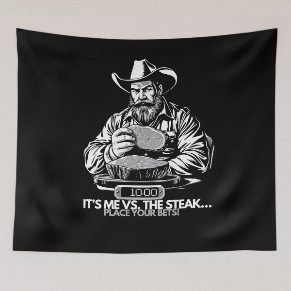 Item preview, Epic Food Challenges - It's me vs the Steak. Place your bets! designed and sold by Designs-Labs.
