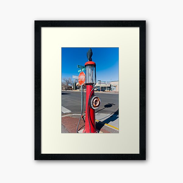 Somewhere Between Walk and Dont Walk Framed Art Print