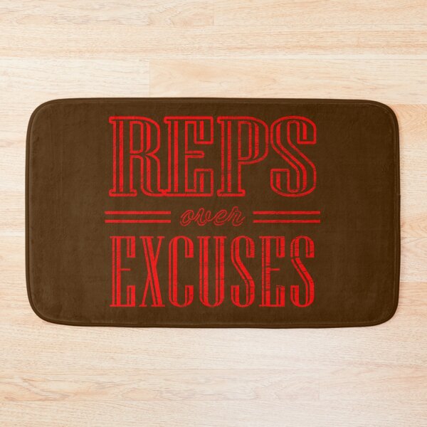 Item preview, Reps Over Excuses | Christian Fitness Motivation | Faith & Fitness Strength Workout | Red design designed and sold by ZechJohnRB.