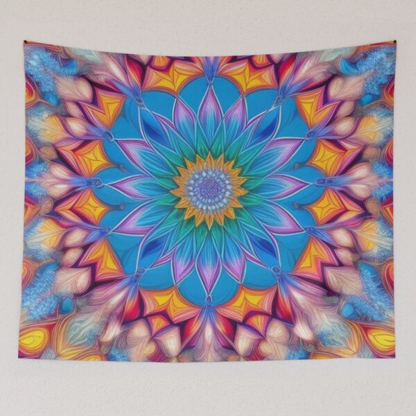 Item preview, pattern colorful mandala designed and sold by Only Good Vibes.