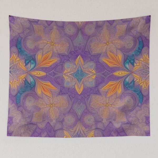 Item preview, pattern colorful mandala designed and sold by Only Good Vibes.