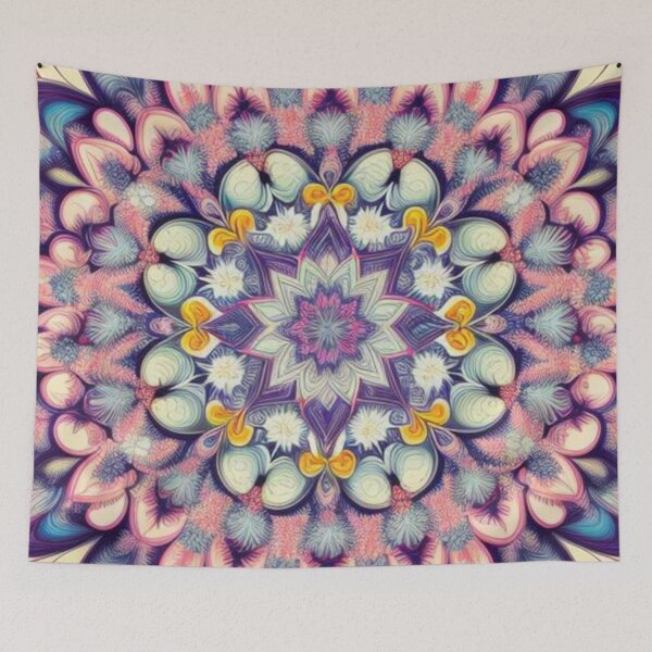 Item preview, pattern colorful mandala designed and sold by Only Good Vibes.