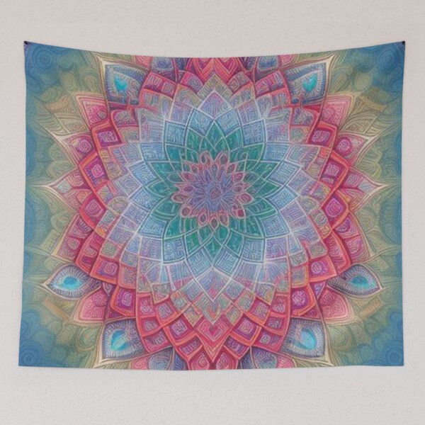 Item preview, pattern colorful mandala designed and sold by Only Good Vibes.