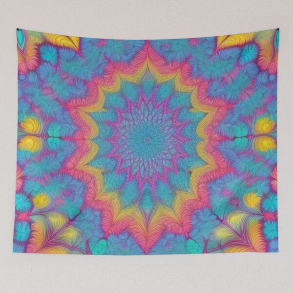 Item preview, pattern colorful mandala designed and sold by Only Good Vibes.