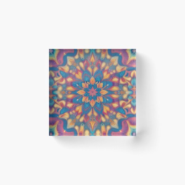 Item preview, pattern colorful mandala designed and sold by Only Good Vibes.