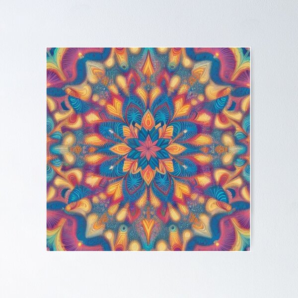Item preview, pattern colorful mandala designed and sold by Only Good Vibes.