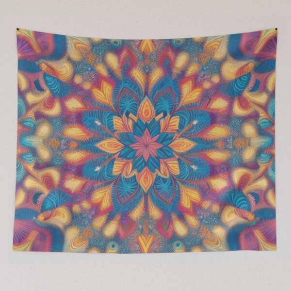 Item preview, pattern colorful mandala designed and sold by Only Good Vibes.