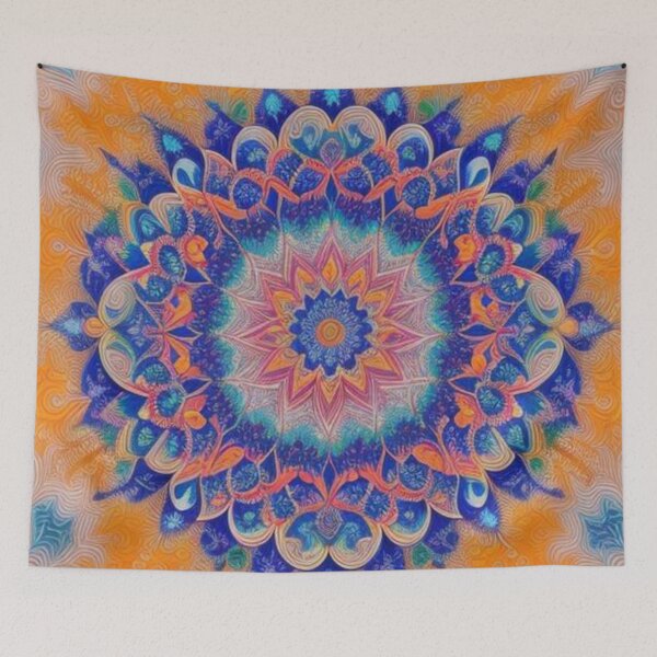 Item preview, pattern colorful mandala designed and sold by Only Good Vibes.