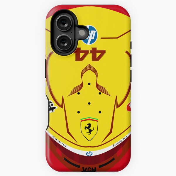 Aperçu de l'œuvre Casque LEWIS Hamilton Ferrari 2025 Vue de dessus créée et vendue par Pink Polar F1.