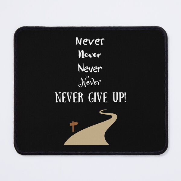 Artikelvorschau, Never give up! | Way to Success Grind Manifest Motivation Shirt Unisex entworfen und verkauft von ManuelMuse.