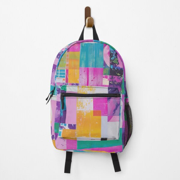 Item preview, Abstract Colorful Rectangles Vintage Collage designed and sold by testvvave.