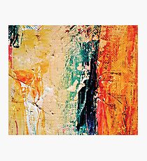 Abstract modern painting photography, Oil on Canvas Photographic Print