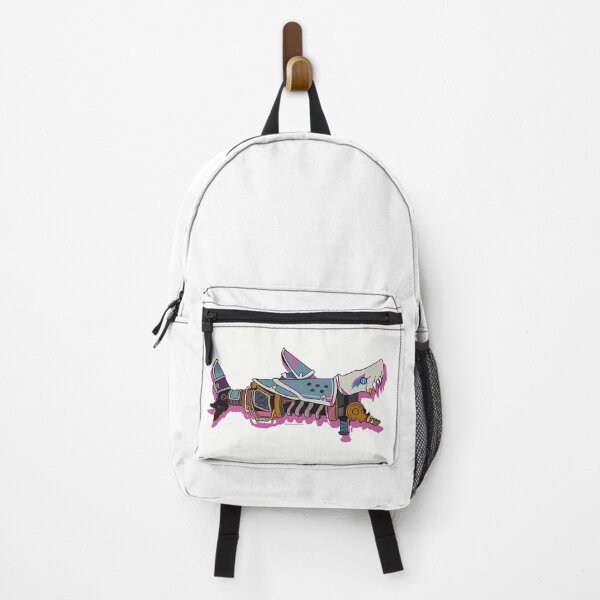 Item preview, Jinx's Rocket Launcher Fishbones pink border designed and sold by phoebeameliart.