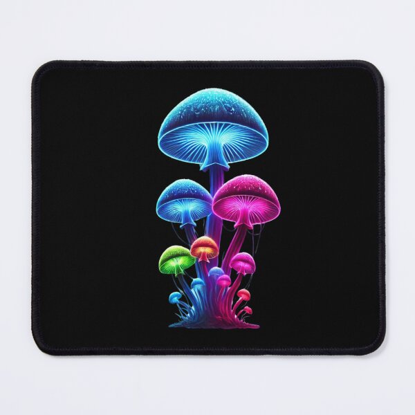 Item preview, Neon muschrooms beautiful art for muschrooms lovers designed and sold by Meandmyshop.