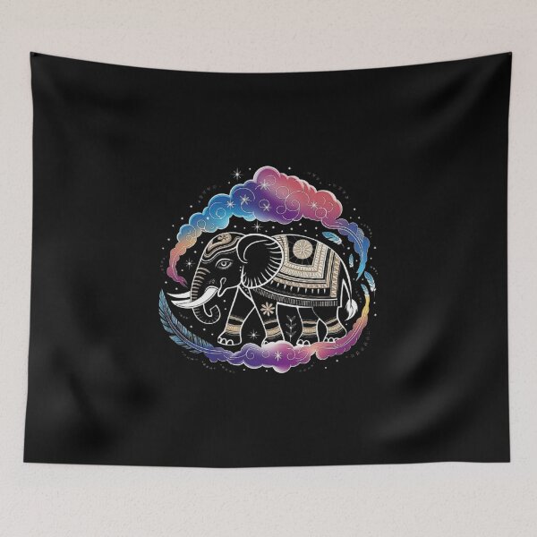 Item preview, Boho Elephant Design with Mystical Cloud Art designed and sold by love3617.