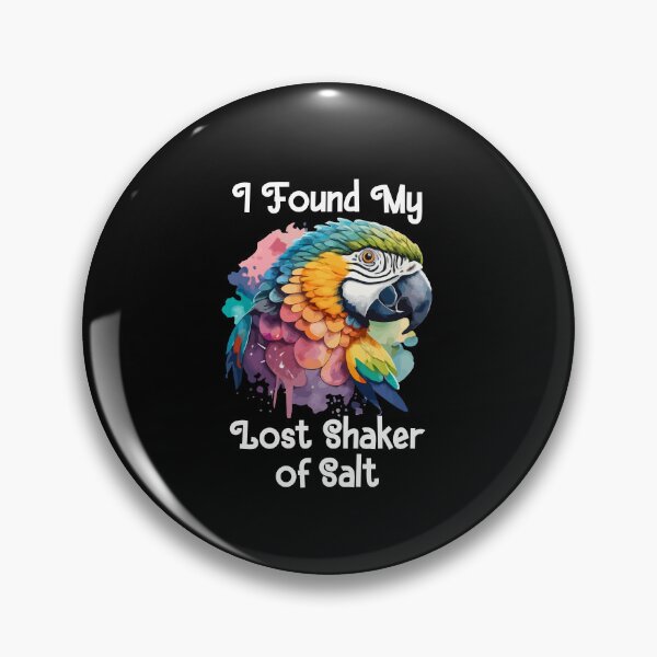 Item preview, Found My Lost Shaker Salt Fun Parrot Head Art designed and sold by Dressed For  Duty.