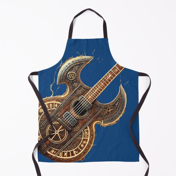 Item preview, Viking Axe Guitar – Norse Rune Design with Glowing Strings designed and sold by Nauert's.