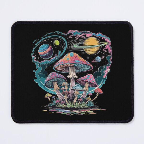 Item preview, Psychedelic Mushroom and Cosmic Planet Art designed and sold by love3617.