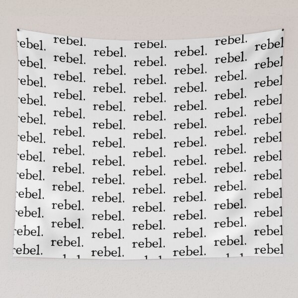 Item preview, rebel in black typeface with a dot designed and sold by deynaaz.