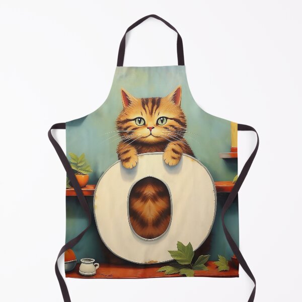 Item preview, Number Zero with Cat | Numerals | Cat Illustration | Cat Art designed and sold by UnhingedBird.