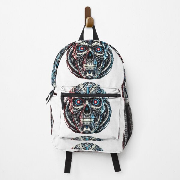 Item preview, Biomechanical Cyberpunk Skull – Futuristic Metalhead Design designed and sold by Nauert's.