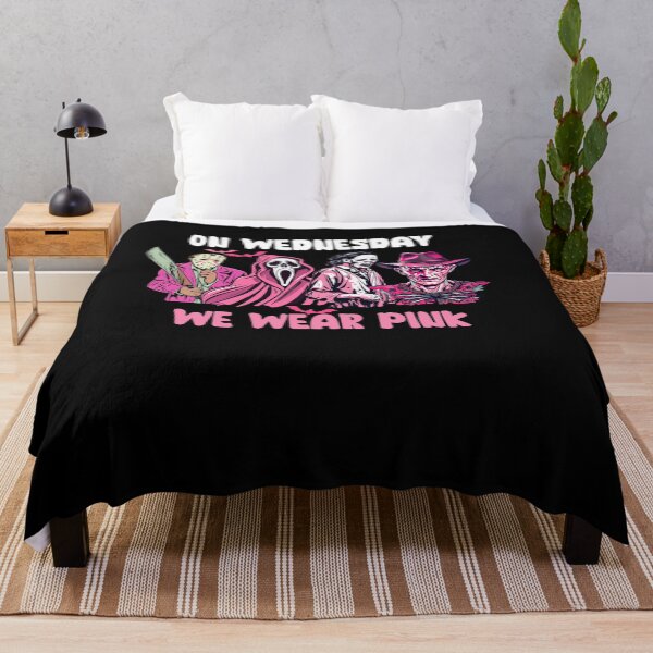 Item preview, On Wednesday We Wear Pink Funny Halloween Character designed and sold by Dressed For Duty.